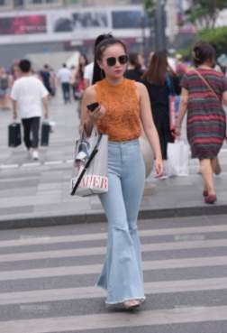 高跟鞋腿长穿搭