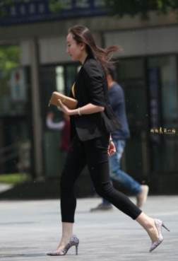 高跟鞋穿搭出街