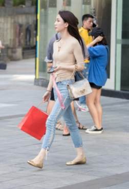 高跟鞋穿搭短裤